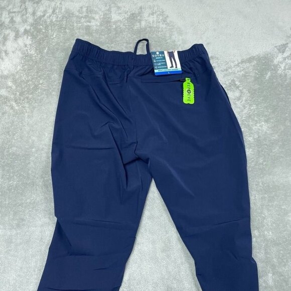 Mens Navy Blue Stretch Jogger Pants By Soybu Large a0339 - Picture 4 of 6